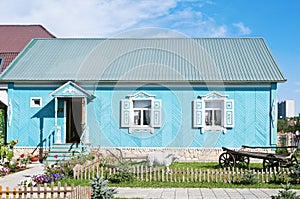 Orenburg. National Village. Tatar's house