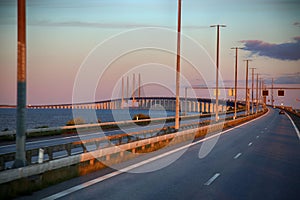 Oresund bridge between Sweden and Denmark