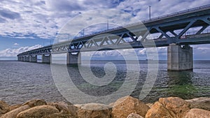 Oresundbron, the Oresund bridge between Denmark and Sweden