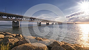 Oresundbron, the Oresund bridge between Denmark and Sweden