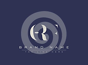 ORF abstract letter logo design