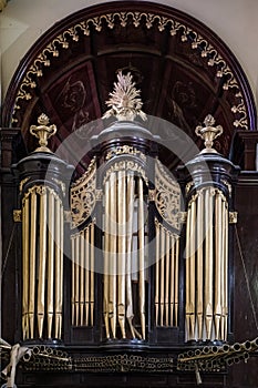 Organ in Cathedral of Santiago de Cuba, Catedral BasÃÂ­lica de Nuestra SeÃÂ±ora de la AsunciÃÂ³n. Cathedral on CÃÂ©spedes Park photo