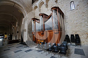 Organ in the Basilica of Saint Nicholas in Bari, Puglia, Italy