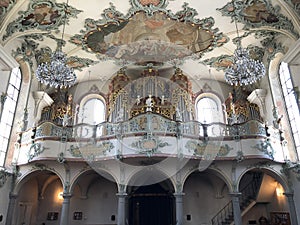 Organ of Basilica of St. Ulrich or Orgel aus der Basilika St. Urlich