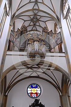 Organ of the Basilica of St. Ulrich and St. Afra in Augsburg, Bavaria (Germany)