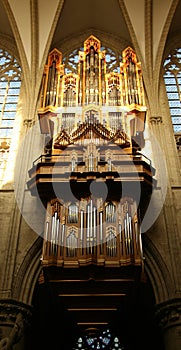 Organ in cathedral of Brussels