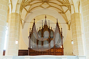 Organ in church