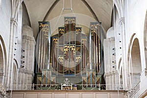 Organ in Church Grossmunster Zurich