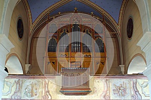Organ at the Church of the Holy Trinity in Donja Stubica, Croatia
