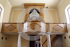 Organ in the church of Saint Sylvester Pope in Kanfanar, Croatia photo