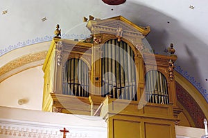 Organ in the church of St. Mary Magdalene in Veliki Bisag, Croatia