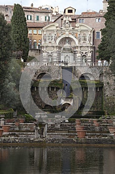 Organ Fountain (Fontana dell Organo) Villa D Este, Tivoli. Italy