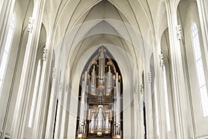 Organ Hallgrimskirkja, Reykjavik, Iceland