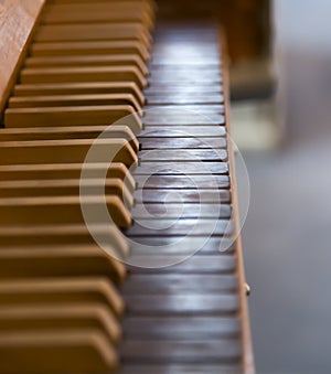 Organ Keys in Church