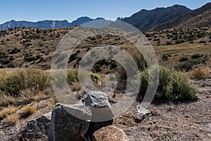 The Organ Mountains in southwest New Mexico Near Las Cruces.