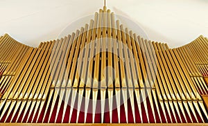 Organ pipes church hall