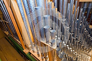 Organ pipes detail