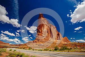 The Organ sandstone, Arches National Park, Utah, USA.