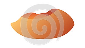 Organic Abstract Rounded Smooth Shape, vector design Generative AI