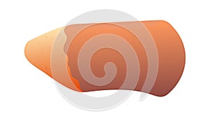 Organic Abstract Rounded Wavy Shape, vector design Generative AI