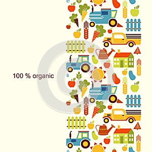 Organic agriculture background