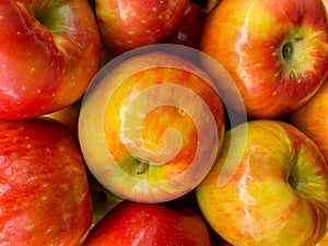 organic apples, background produce stock image