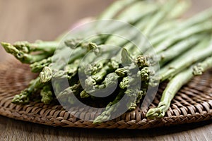 Organic asparagus, Helathy food ingredient