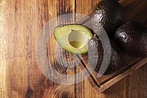 Organic Avocado Flat Lay