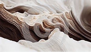 Organic Background Wallpaper - Finely Carved, Bright, Twisted, Petrified Tree Root
