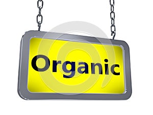 Organic on billboard