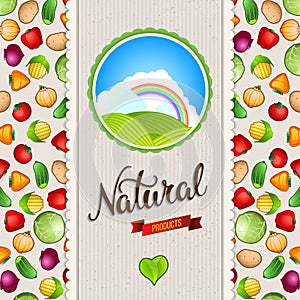 Organic, bio, natural food design template
