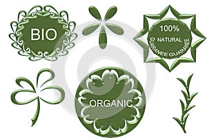 Organic bio natural icon