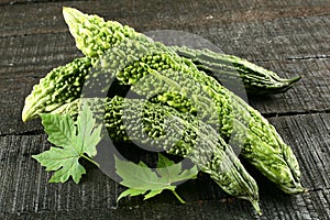 Organic Bitter melon, Bitter gourd fruits