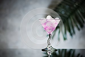 Organic blue tea Anchan iced cocktail