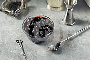 Organic Boozy Dark Maraschino Cherries