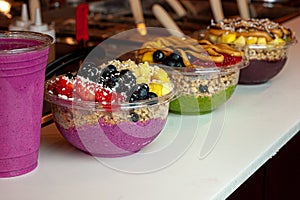 Organic bowls Pitaya bowls are a healthy Dragon Fruit