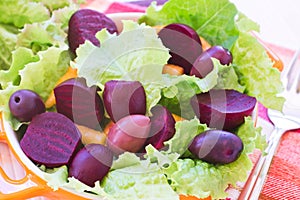 Organic Carrot and Beetroot Salad