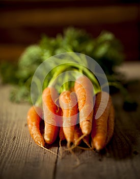 Organic carrots.