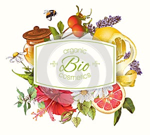 Organic cosmetics banner