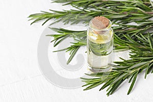 Organic cosmetics with extracts of herbs rosemary