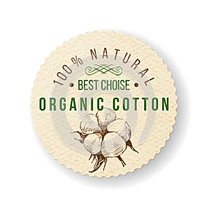 Organic cotton label photo