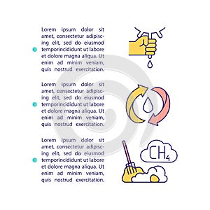 Organic dairy farming concept icon with text