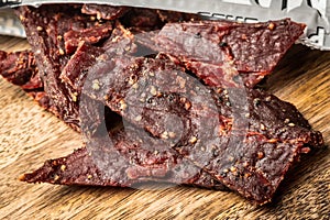 Organic Dried Peppered Beef Jerky photo
