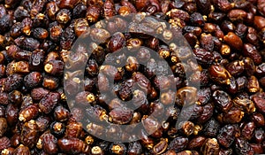Organic Dried Sweet Juicy Dates Fruits Background