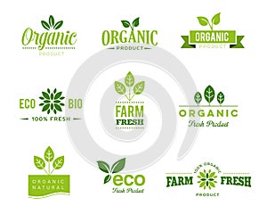 Organic Eco Icons - Labels