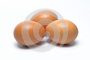 Organic Eggs. Organic Food in thailand.White Background.