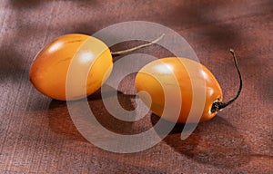 Organic exotic fruit tamarillo - Solanum betaceum