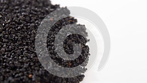 Organic fertiliser humic granules background