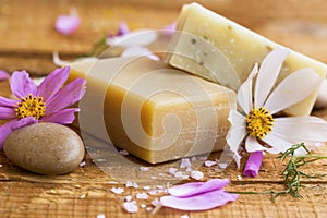 Organic floral soap.Natural skincare soaps
