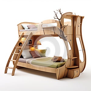 Organic Flowing Lines: Treehouse Bunkbeds By Sahio Designs